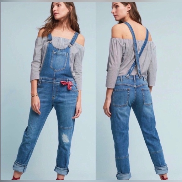 Anthropologie Denim - 👖Anthropologie’s Pilcro and the Letterpress distressed overalls. Size 31.